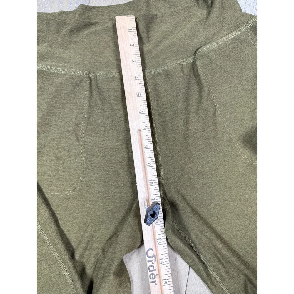 Beyond Yoga Joggers Womens Medium Olive Green Spacedye High Waisted Relaxed Fit